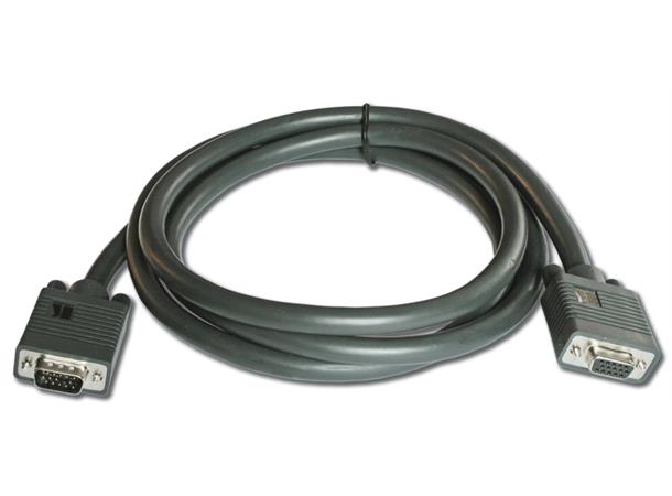 Kramer VGA Kabel -  0,9 m Skjøt 26AWG 3xCoax Mørk Grå Han-Hun 